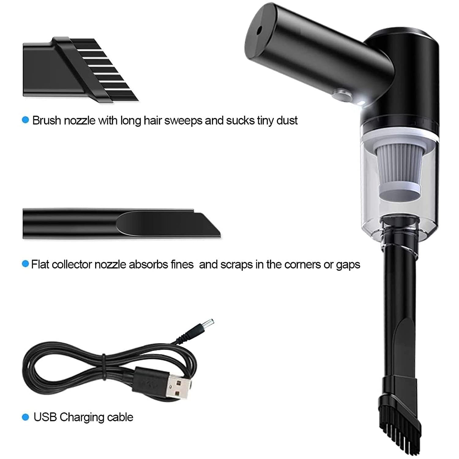 7370 Vacuum Cleaner Dust Collection 2 in 1 Car Vacuum Cleaner 120W High-Power Handheld Wireless Vacuum Cleaner Home Car Dual-use Portable USB Rechargeable 7370 Vacuum Cleaner Dust Collection 2 in 1 Car Vacuum Cleaner 120W High-Power Handheld Wireless Vacuum Cleaner Home Car Dual-use Portable USB Rechargeable